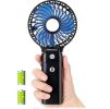 Portable Battery Operated Handheld Personal Desk Fan with 5-20 Hours Working Time/5200mAh Battery; 3 Setting; Foldable Design; for Travel; Camping and