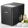 Ice Makers, Portable Countertop Ice Maker with Self-Cleaning, 36Lbs/24Hrs, 9Pcs/6Mins, One-Click Operation, 2 Ice Scoop and Basket, Ice Maker Machine