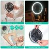 Camping Fan with Lantern 10000mAh Rechargeable Battery Powered Portable Tripod Fan for Tent with Hanging Hook