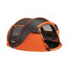 5-8 Person Black + Orange Pop-Up Camping Boat Tent