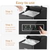 Ice Makers, Portable Countertop Ice Maker with Self-Cleaning, 36Lbs/24Hrs, 9Pcs/6Mins, One-Click Operation, 2 Ice Scoop and Basket, Ice Maker Machine