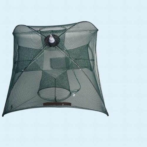 Strengthened 4-20 Holes Automatic Fishing Net Shrimp Cage Nylon Foldable Fish Trap Cast Net Cast Fold Crab Trap Fishing Network Strengthened 4-20 Holes Automatic Fishing Net Shrimp Cage Nylon Foldable Fish Trap Cast Net Cast Fold Crab Trap Fishing Network
