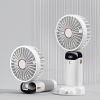 Portable Fan, Handheld Fan Personal Mini Fan 4200mAh Rechargeable With 5 Speeds, Battery Operated Mini Fan With LED Display, 11-21Hs Desk Fan Working