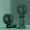 Portable Fan, Handheld Fan Personal Mini Fan 4200mAh Rechargeable With 5 Speeds, Battery Operated Mini Fan With LED Display, 11-21Hs Desk Fan Working