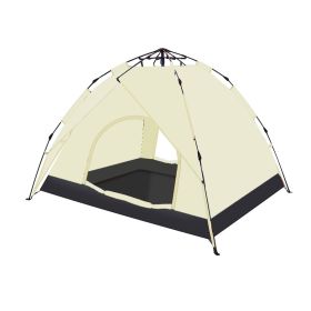 Camping dome tent is suitable for 2~3 people, waterproof, spacious, portable backpack tent, suitable for outdoor camping/hiking (Color: as Pic)