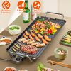 Electric Barbecue Grill Hot Plate Cooking BBQ Griddle Non-Stick Table Top Grill Griddle for Indoor Outdoor Camping Picnic