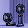 Portable Fan, Handheld Fan Personal Mini Fan 4200mAh Rechargeable With 5 Speeds, Battery Operated Mini Fan With LED Display, 11-21Hs Desk Fan Working