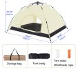 Camping dome tent is suitable for 2~3 people, waterproof, spacious, portable backpack tent, suitable for outdoor camping/hiking